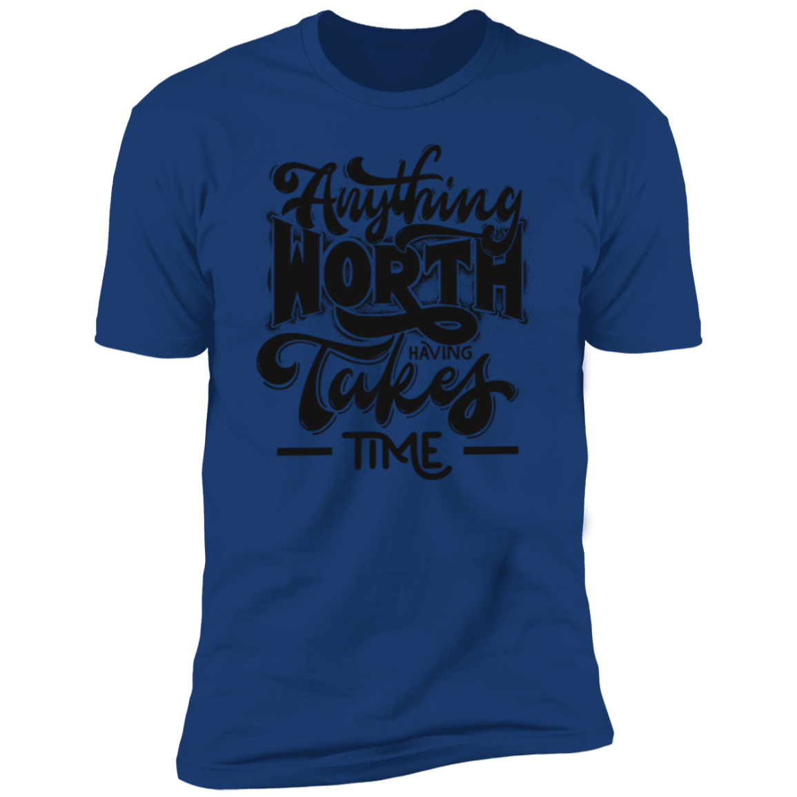 Anything Worth... Black Detailed Short Sleeve T-Shirt