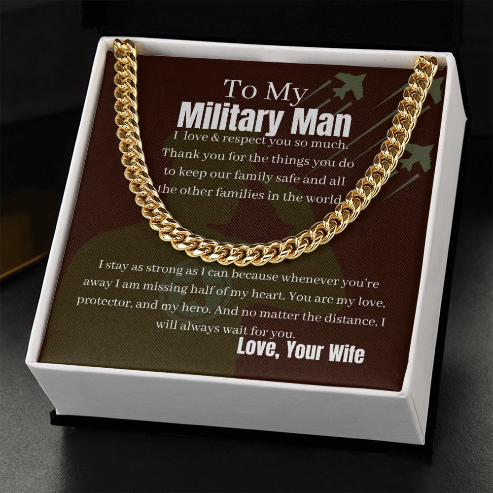 Military Husband | My Hero & Yours | Cuban Link Chain