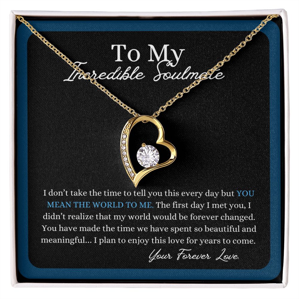 My Incredible Soulmate | My Beautiful World | Forever Love Necklace