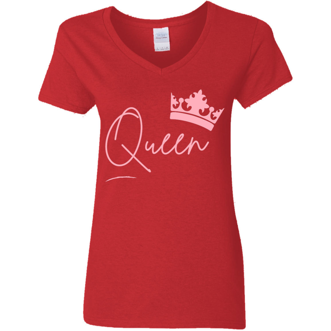 Queen Ladies' 5.3 oz. V-Neck T-Shirt