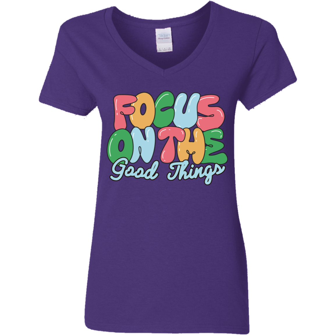 Good Things Ladies' 5.3 oz. V-Neck T-Shirt