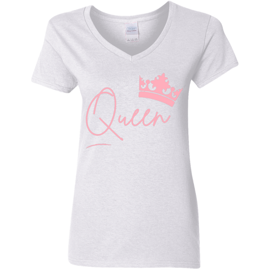 Queen Ladies' 5.3 oz. V-Neck T-Shirt