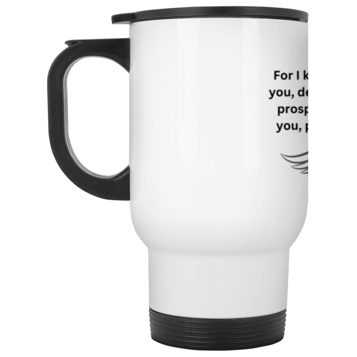 Jeremiah Praise Cup White Travel Mug