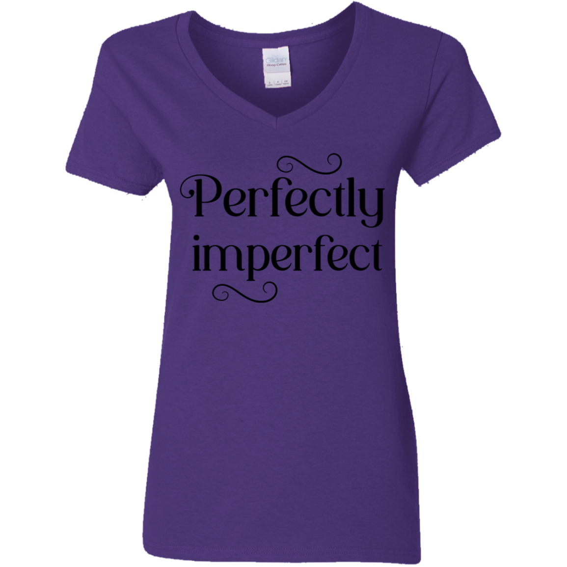 Perfectly Imperfect Ladies' 5.3 oz. V-Neck T-Shirt