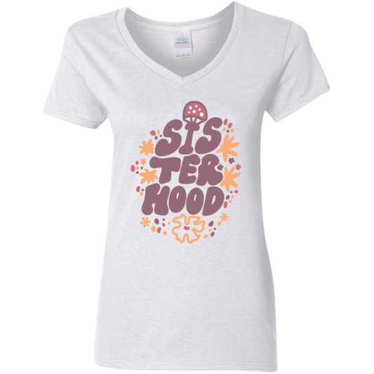 Sisterhood Ladies' 5.3 oz. V-Neck T-Shirt