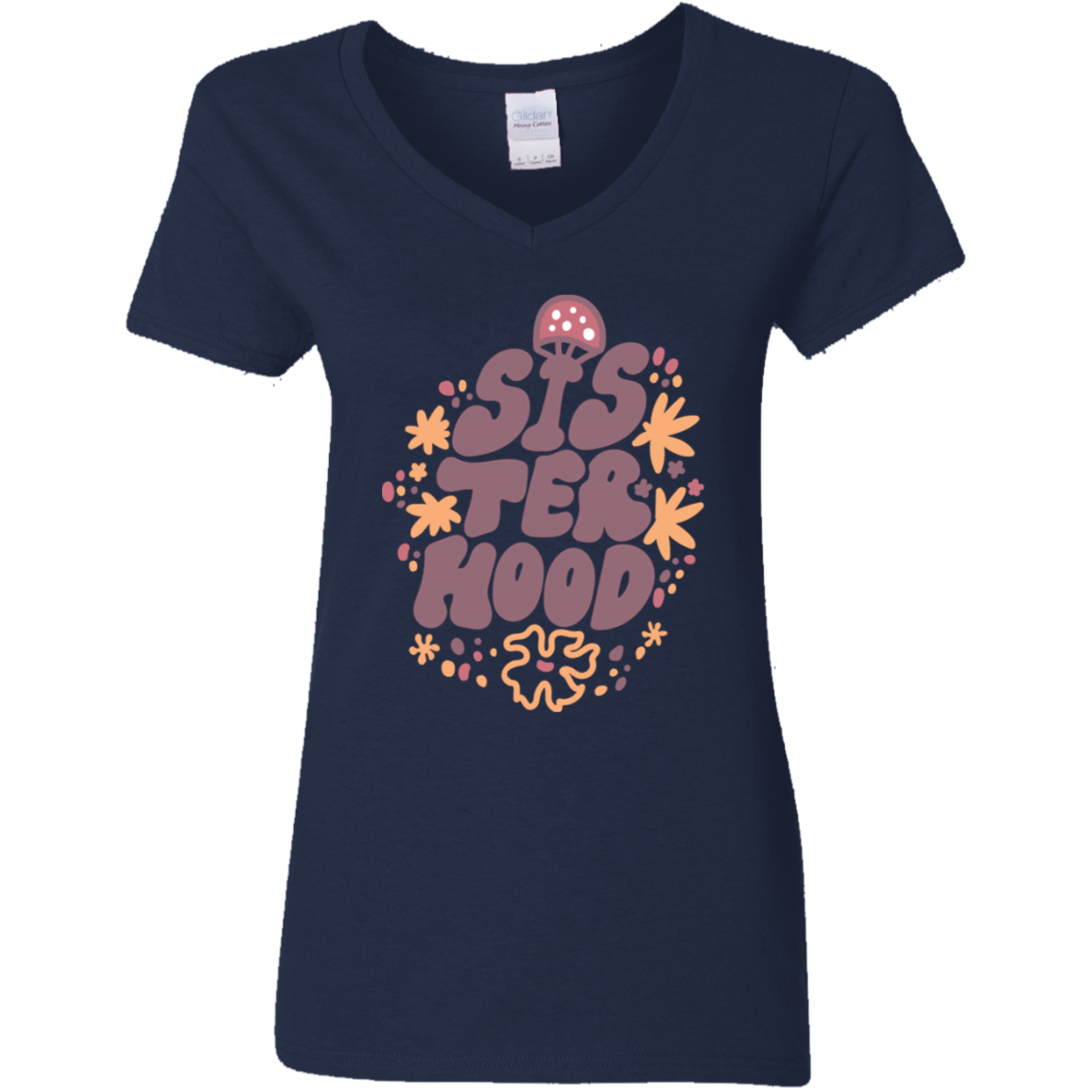 Sisterhood Ladies' 5.3 oz. V-Neck T-Shirt