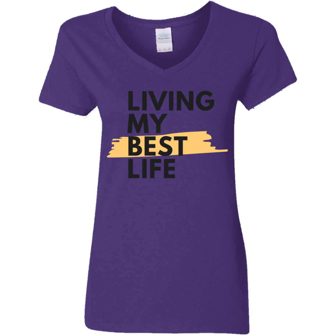 My Best Life Ladies' 5.3 oz. V-Neck T-Shirt