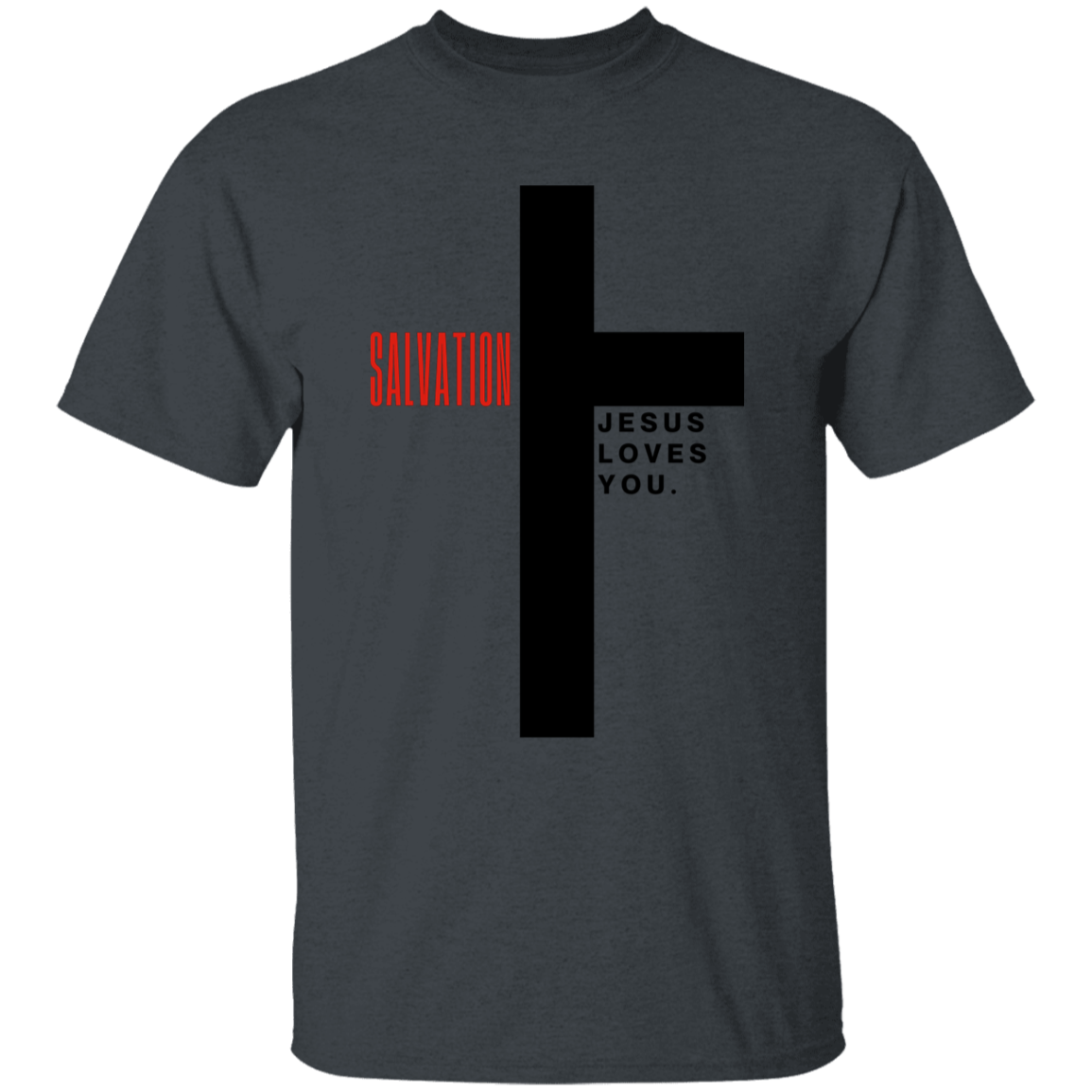 Unisex Salvation  Black Youth 5.3 oz 100% Cotton T-Shirt