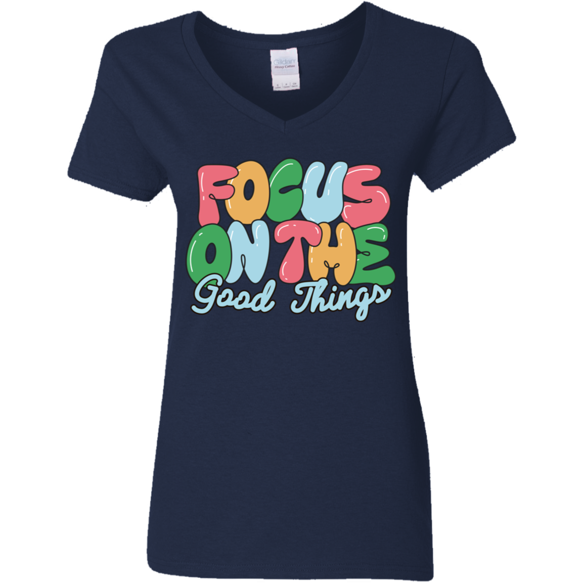 Good Things Ladies' 5.3 oz. V-Neck T-Shirt