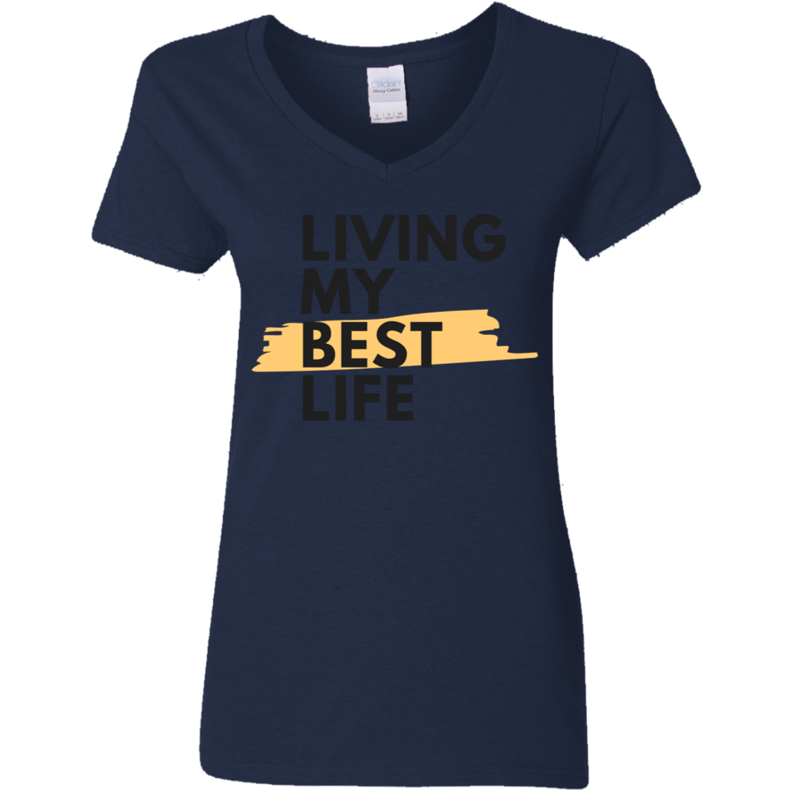 My Best Life Ladies' 5.3 oz. V-Neck T-Shirt