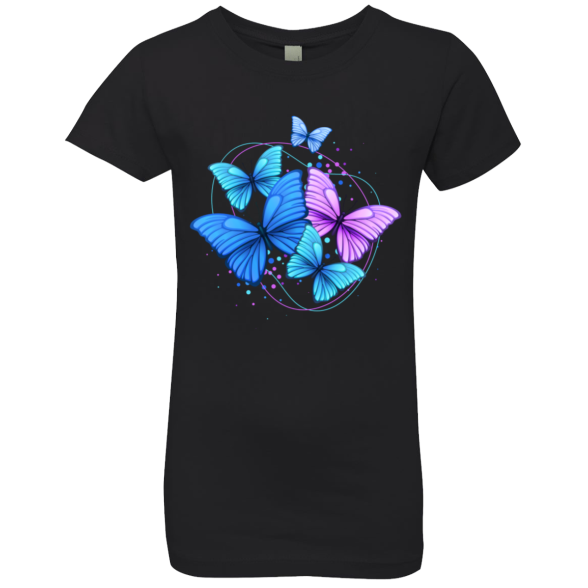 Butterflies Girls' Princess T-Shirt