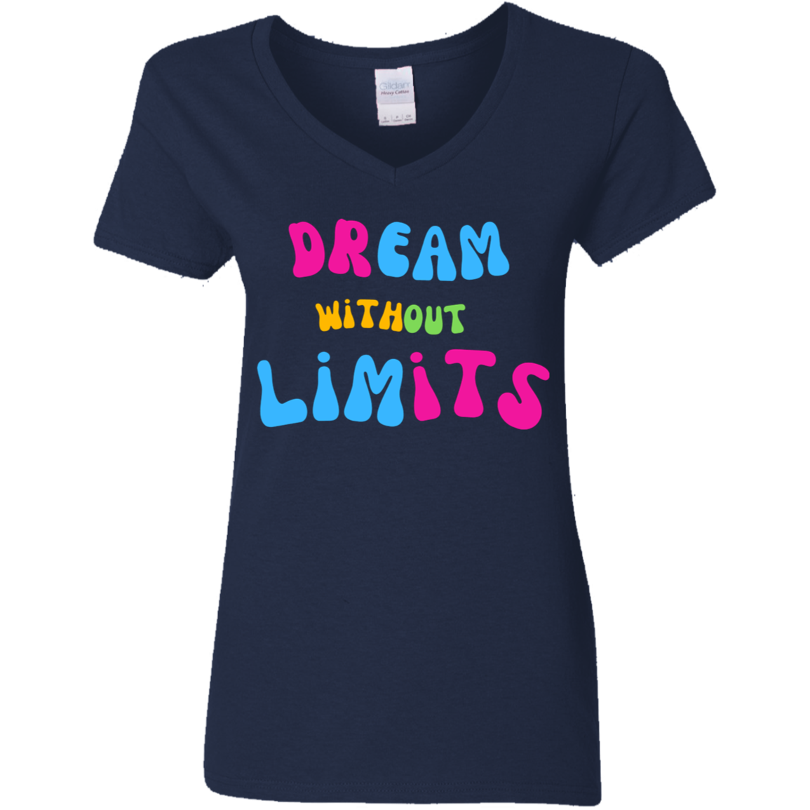 Dream Without Limits Ladies' 5.3 oz. V-Neck T-Shirt