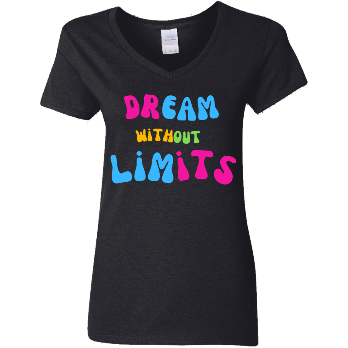 Dream Without Limits Ladies' 5.3 oz. V-Neck T-Shirt