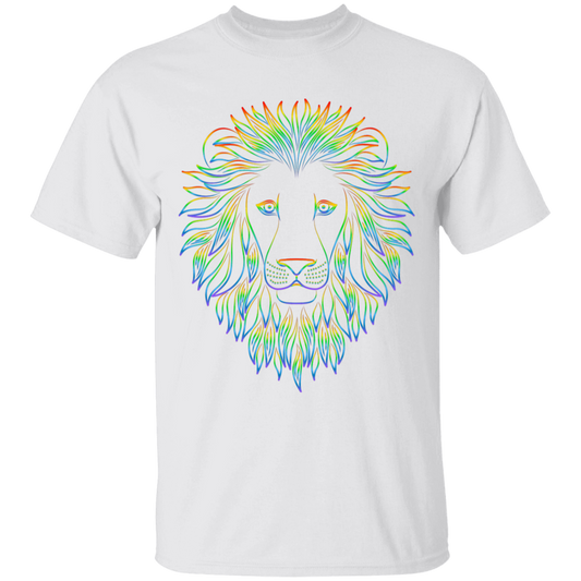 Unisex Rainbow Lion Youth 5.3 oz 100% Cotton T-Shirt