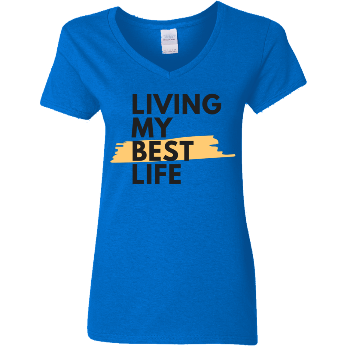 My Best Life Ladies' 5.3 oz. V-Neck T-Shirt