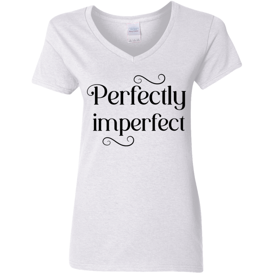 Perfectly Imperfect Ladies' 5.3 oz. V-Neck T-Shirt