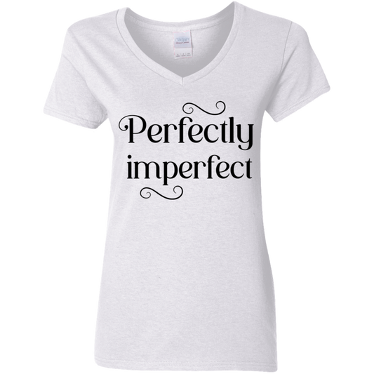 Perfectly Imperfect Ladies' 5.3 oz. V-Neck T-Shirt