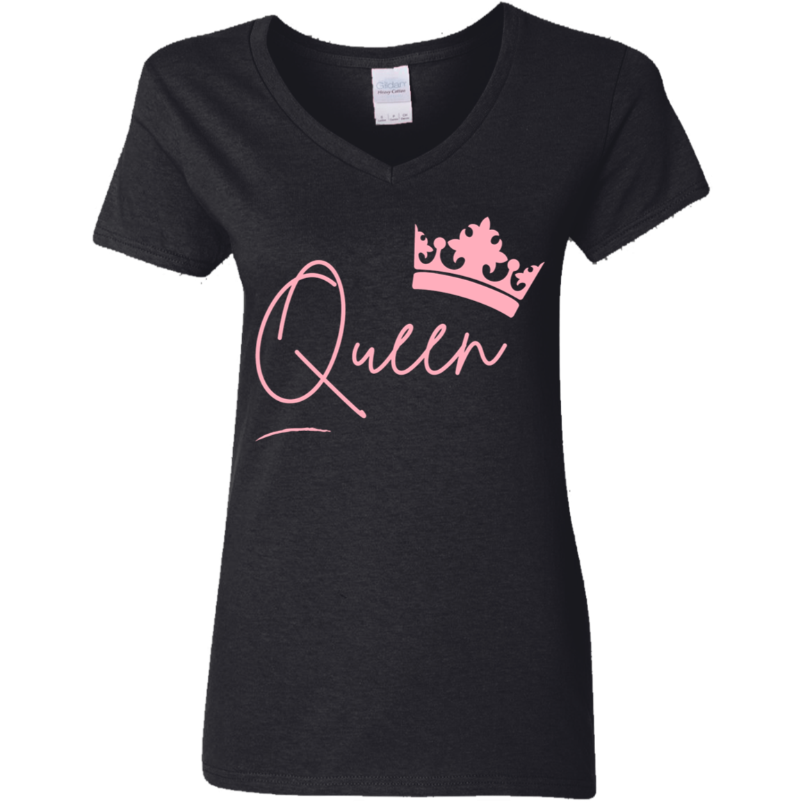 Queen Ladies' 5.3 oz. V-Neck T-Shirt