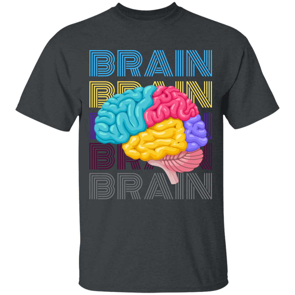 Unisex Brain Youth 5.3 oz 100% Cotton T-Shirt