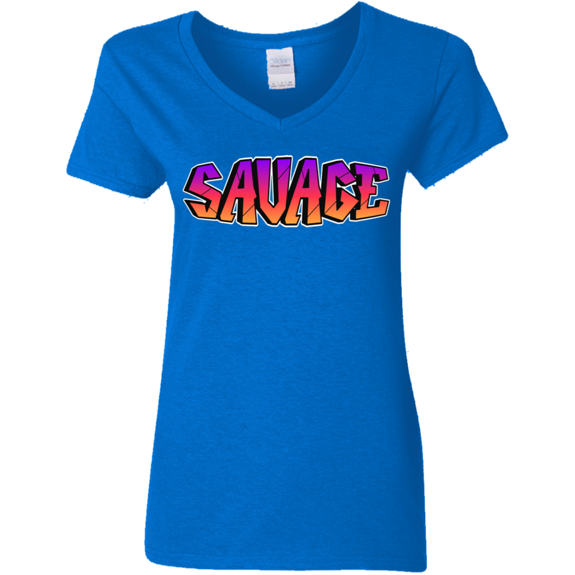 Colorful Savage Ladies' 5.3 oz. V-Neck T-Shirt