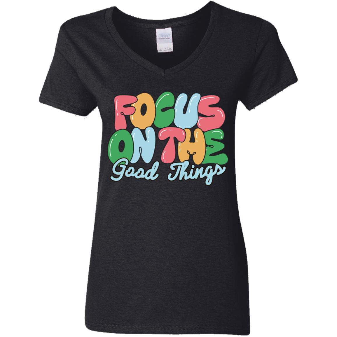 Good Things Ladies' 5.3 oz. V-Neck T-Shirt