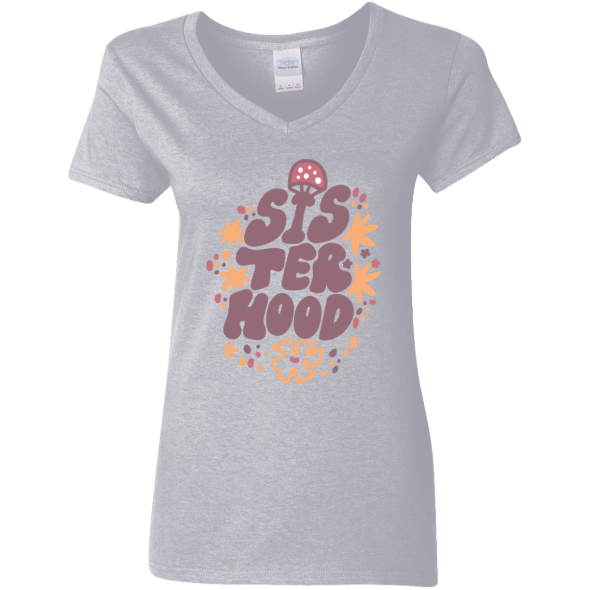 Sisterhood Ladies' 5.3 oz. V-Neck T-Shirt