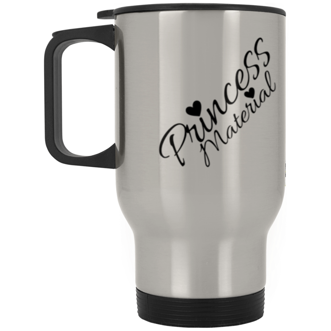 Princess Material Silver Stainless Travel Mug