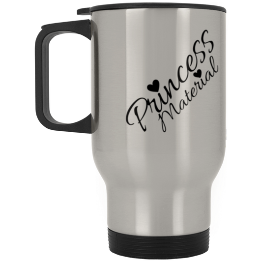 Princess Material Silver Stainless Travel Mug