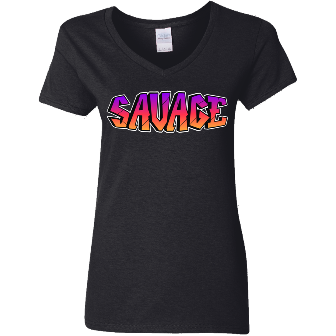 Colorful Savage Ladies' 5.3 oz. V-Neck T-Shirt