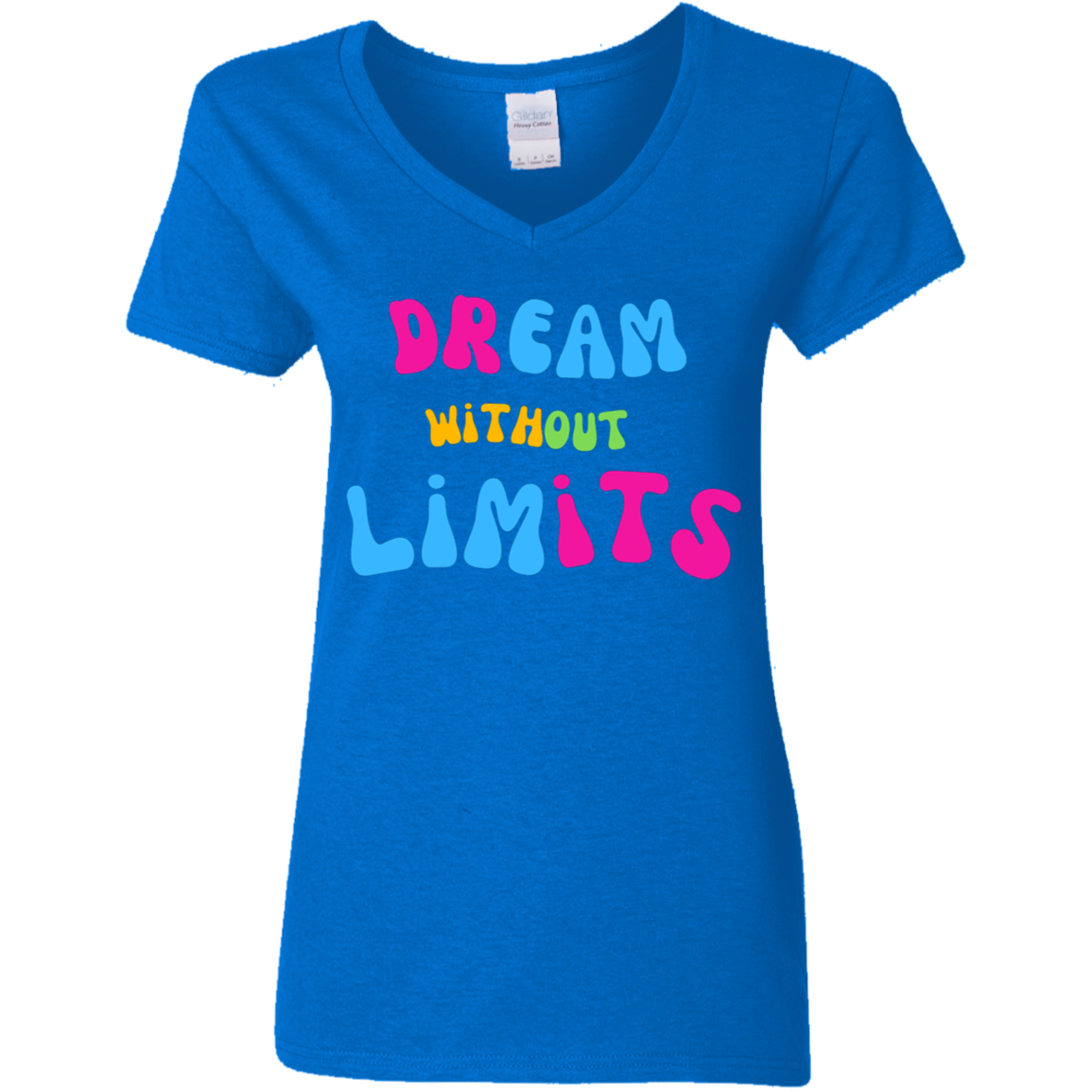 Dream Without Limits Ladies' 5.3 oz. V-Neck T-Shirt