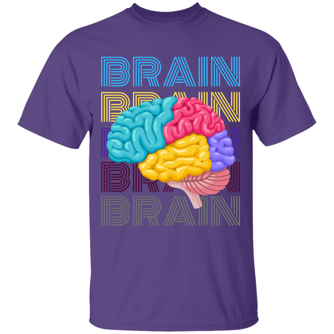 Unisex Brain Youth 5.3 oz 100% Cotton T-Shirt