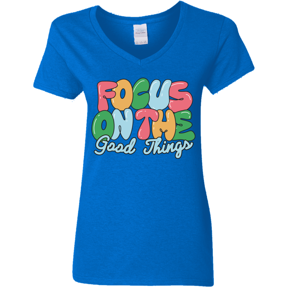 Good Things Ladies' 5.3 oz. V-Neck T-Shirt