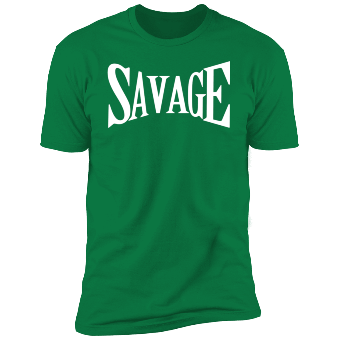 Savage White Detailed Men Short Sleeve T-Shirt