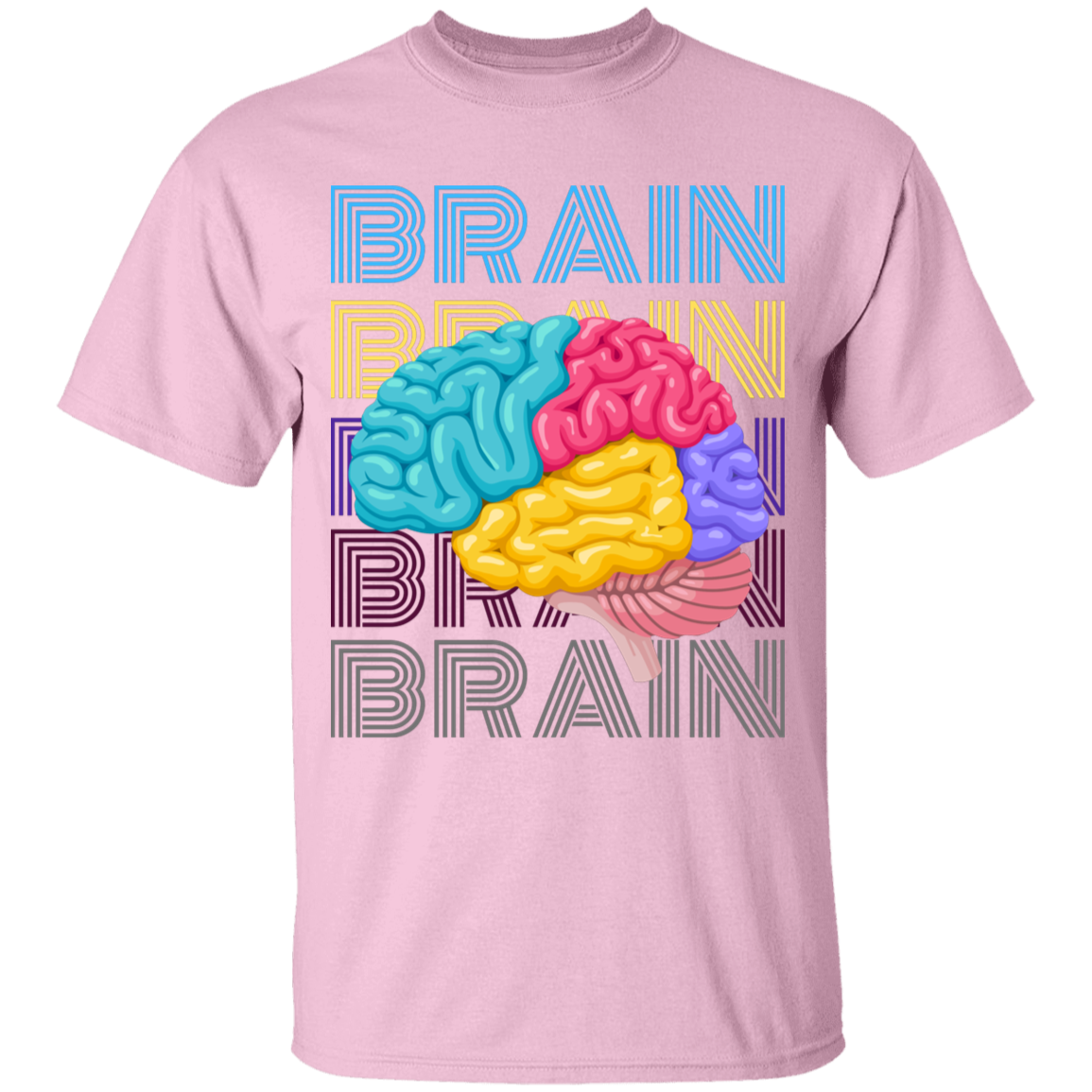 Unisex Brain Youth 5.3 oz 100% Cotton T-Shirt