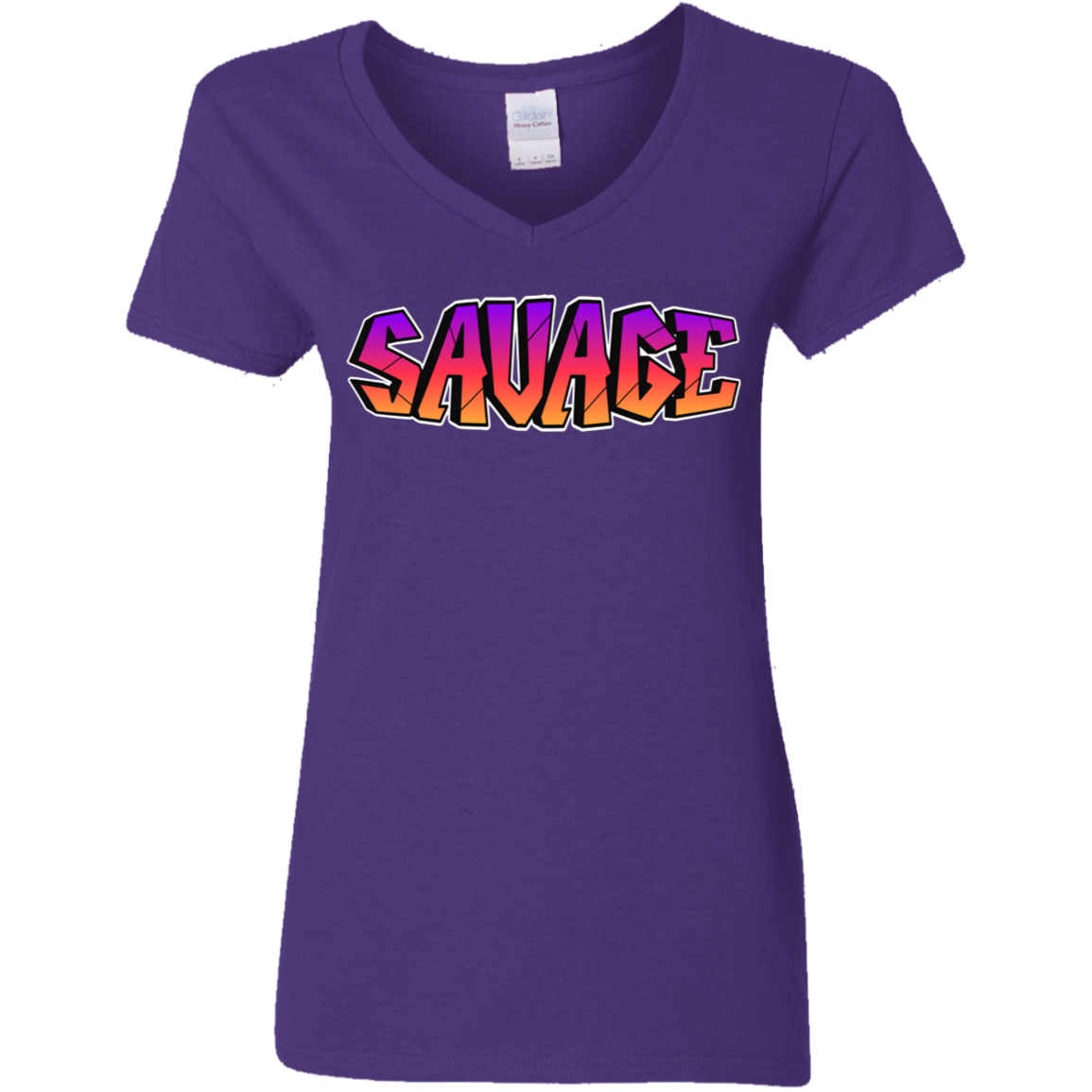 Colorful Savage Ladies' 5.3 oz. V-Neck T-Shirt