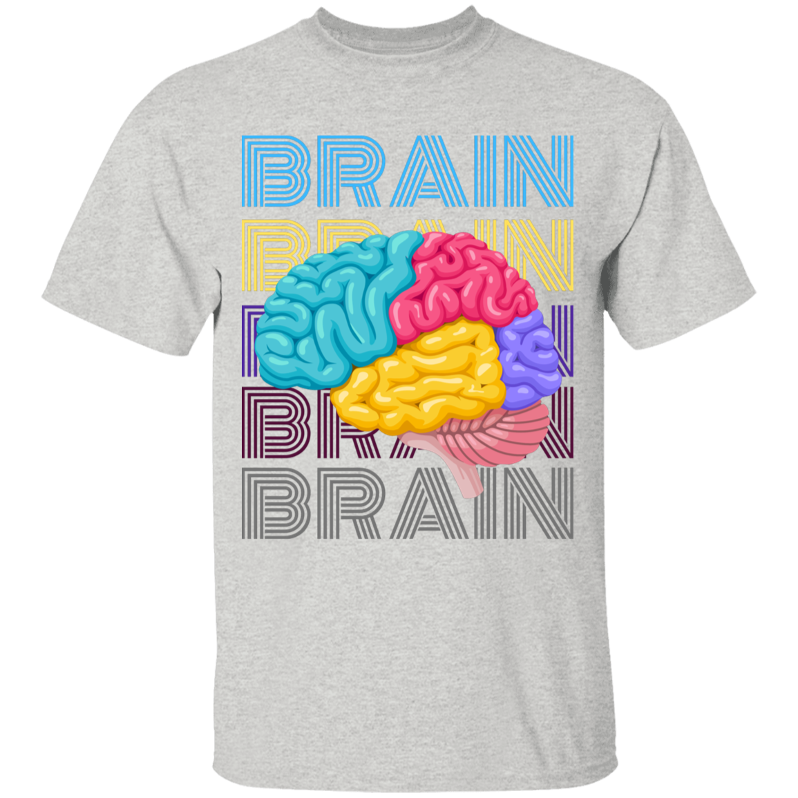 Unisex Brain Youth 5.3 oz 100% Cotton T-Shirt