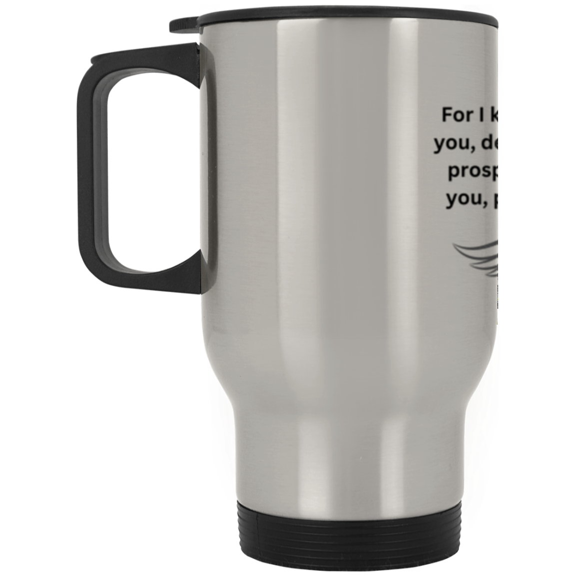 Jeremiah Praise Cup Silver Stainless Travel Mug