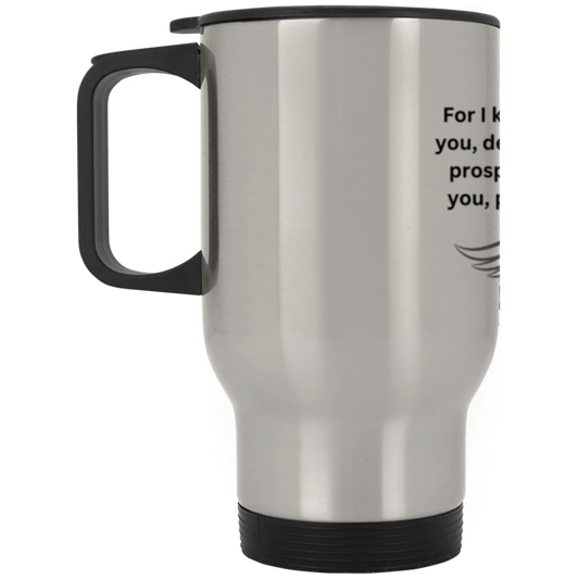 Jeremiah Praise Cup Silver Stainless Travel Mug