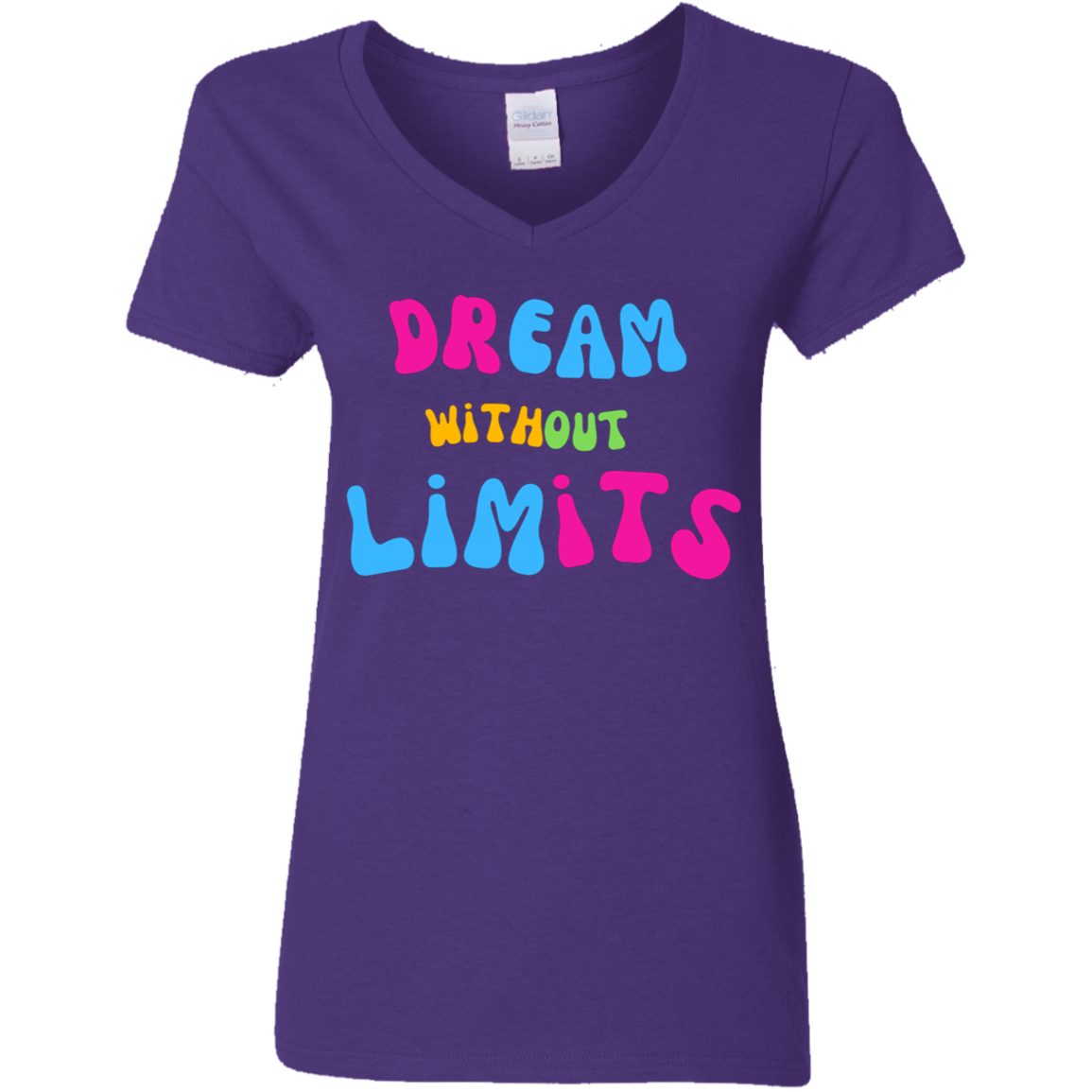 Dream Without Limits Ladies' 5.3 oz. V-Neck T-Shirt