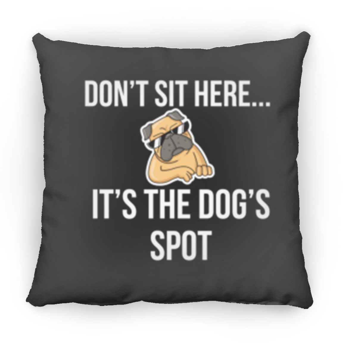 The Dog's Spot Medium Square Pillow