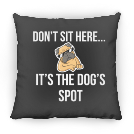 The Dog's Spot Medium Square Pillow