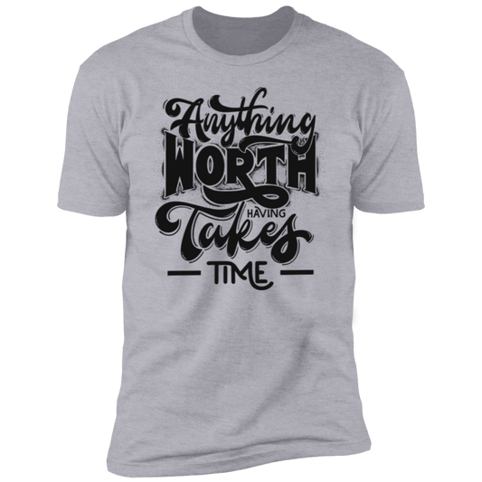 Anything Worth... Black Detailed Short Sleeve T-Shirt