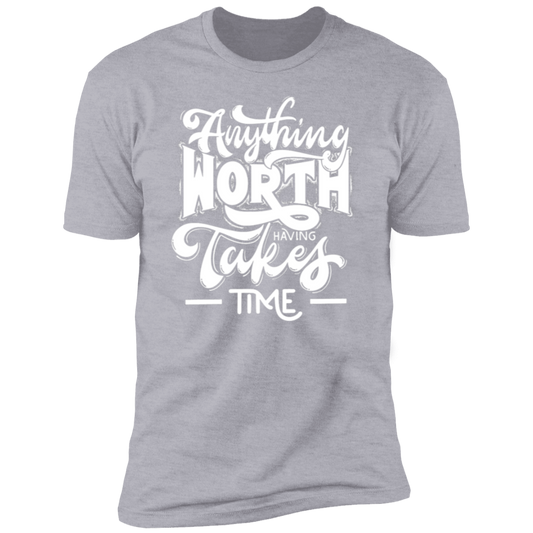 Anything Worth... White Detailed Short Sleeve T-Shirt
