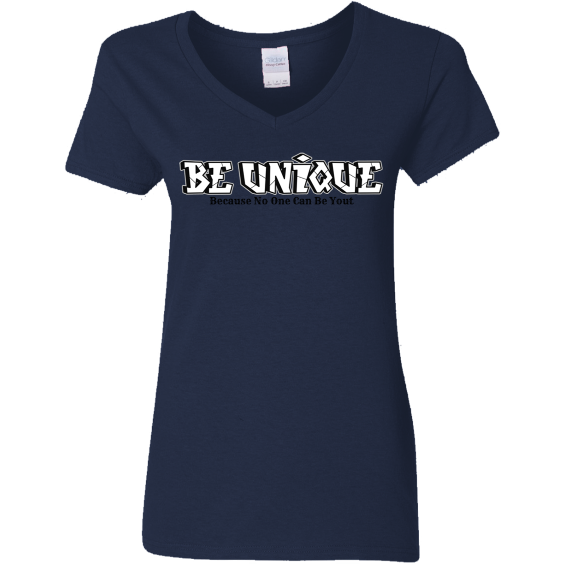 Be Unique Ladies' 5.3 oz. V-Neck T-Shirt