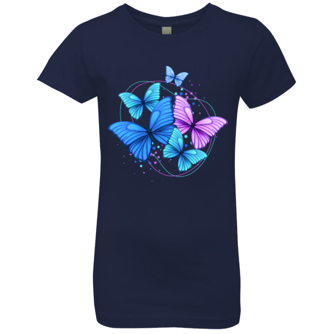 Butterflies Girls' Princess T-Shirt