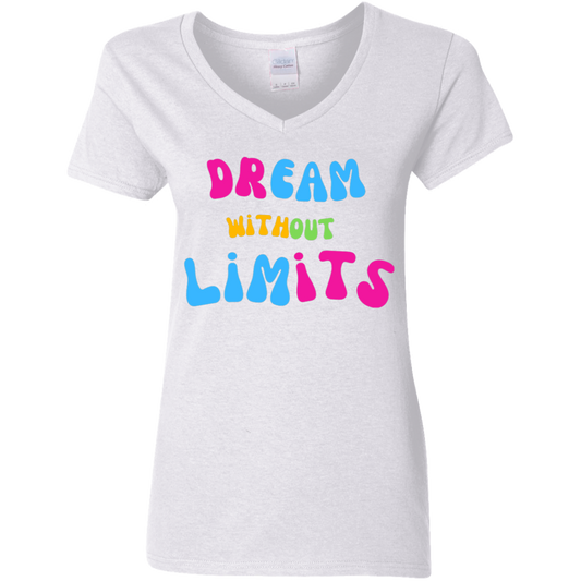 Dream Without Limits Ladies' 5.3 oz. V-Neck T-Shirt