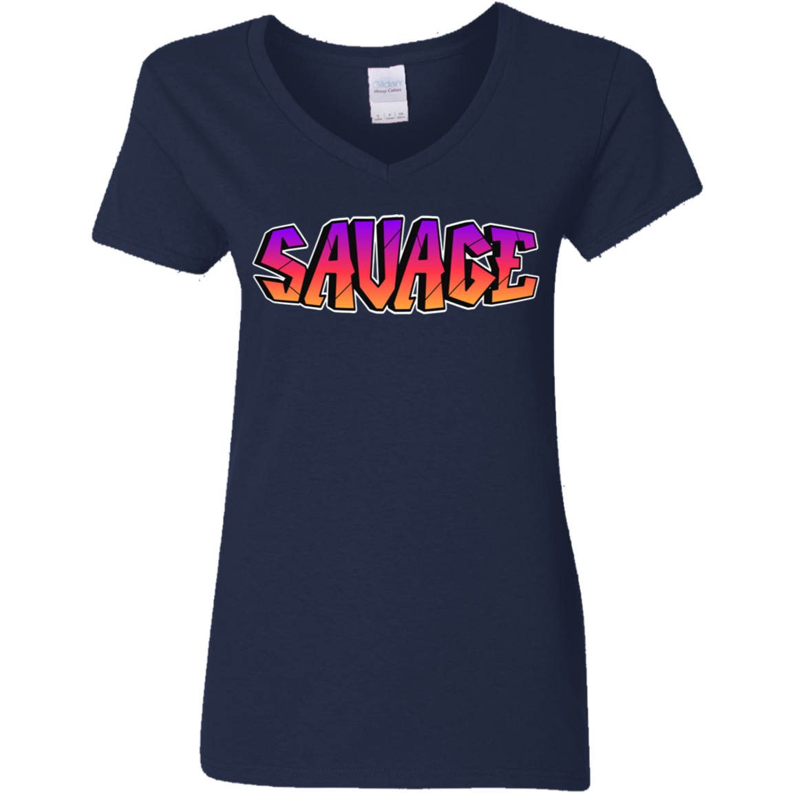 Colorful Savage Ladies' 5.3 oz. V-Neck T-Shirt