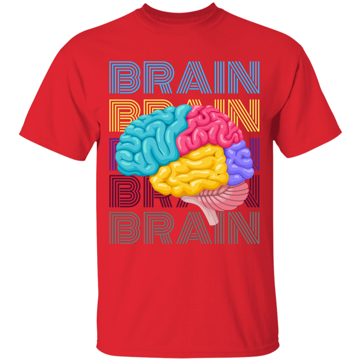 Unisex Brain Youth 5.3 oz 100% Cotton T-Shirt