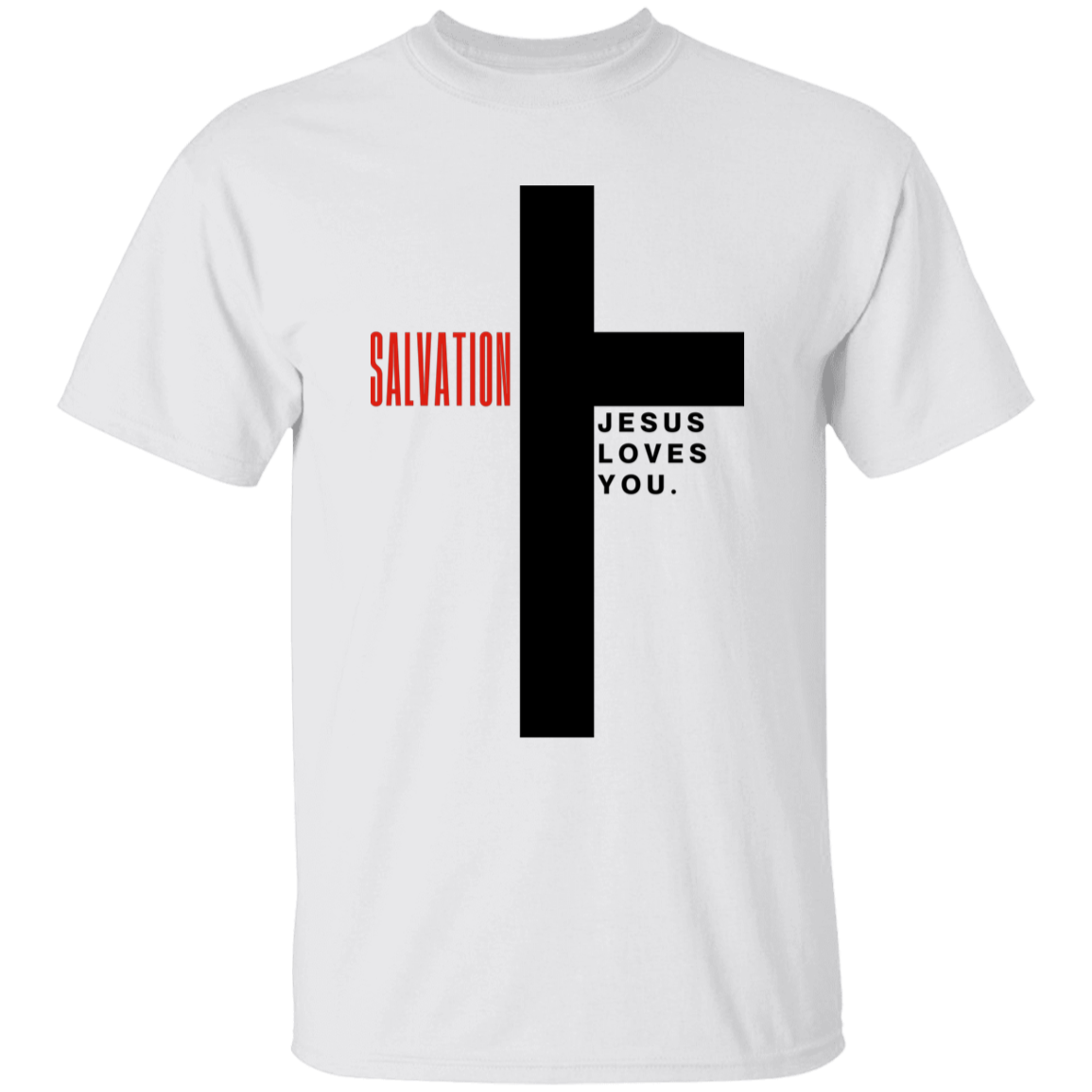 Unisex Salvation  Black Youth 5.3 oz 100% Cotton T-Shirt