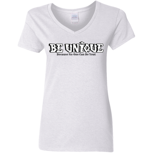 Be Unique Ladies' 5.3 oz. V-Neck T-Shirt